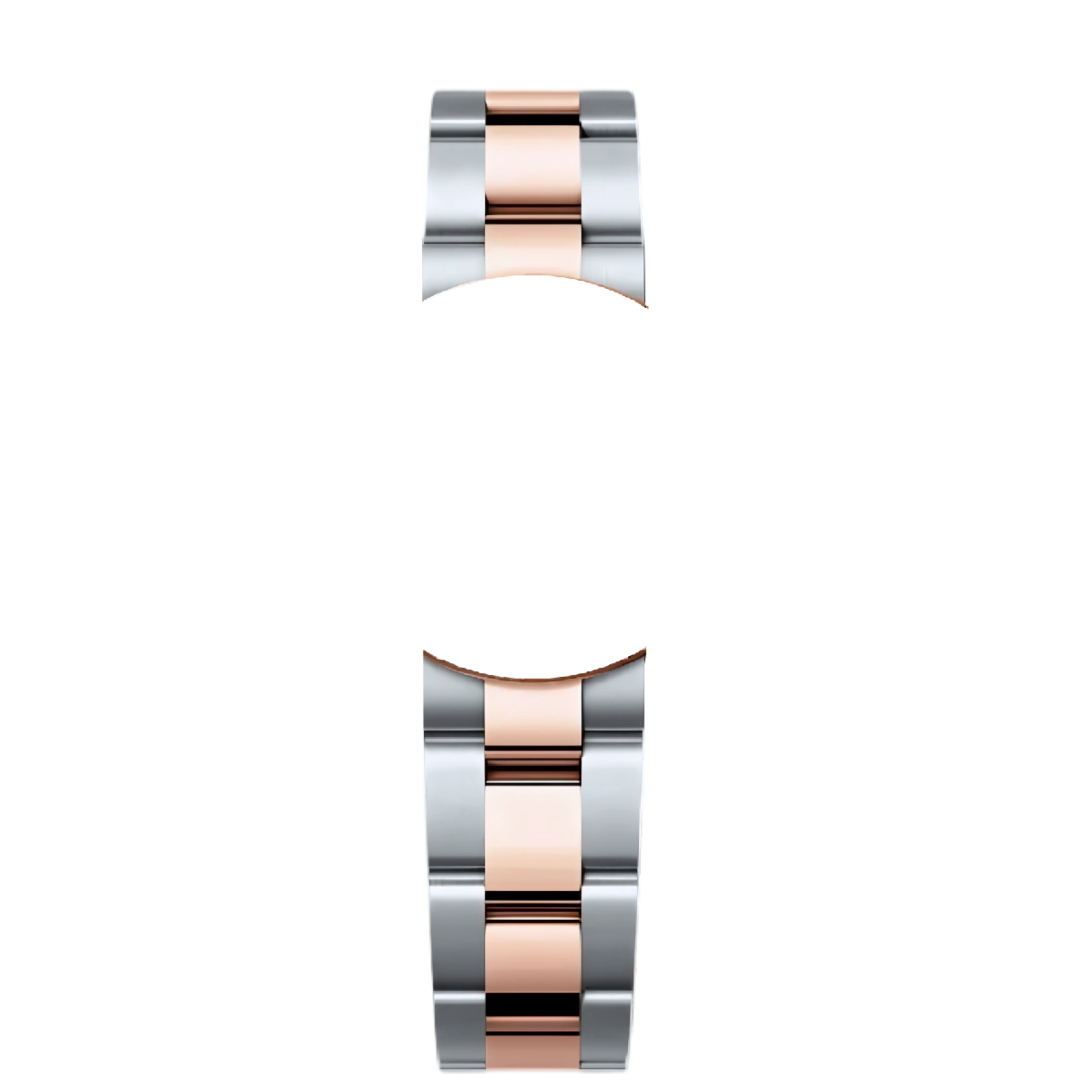 Silver Two Tone Rose Gold Oyster